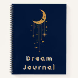 Dream Journal - Celestial Moon en Hanging Stars Notitieboek
