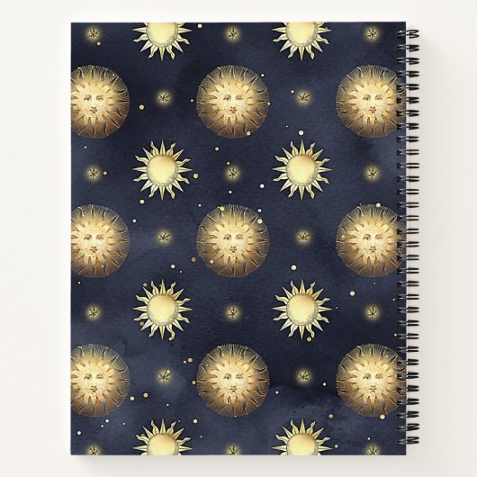Dream Journal - Celestial Sun Pattern Notitieboek (Achterkant)