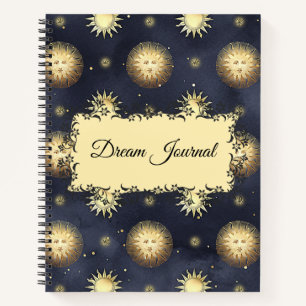 Dream Journal -  Celestial Sun Pattern Notitieboek