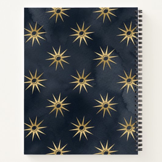 Dream Journal - Fun Sun en Moon Combo Design Notitieboek (Achterkant)