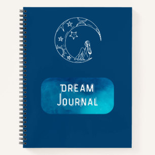 Dream Journal - Hand Drawn Moon met sterren Notitieboek
