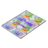 Dream Journal Iris Pattern Floral Flowers Notitieb Notitieboek (Linkerzijde)