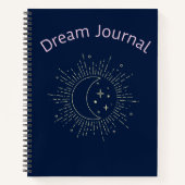 Dream Journal -  kosmische zon, maan en sterren Notitieboek (Voorkant)
