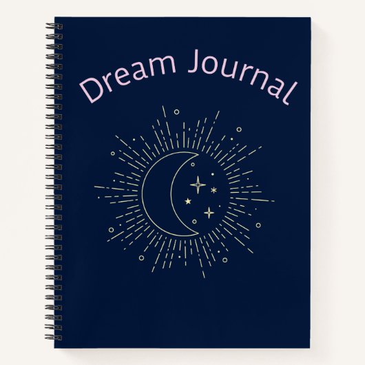 Dream Journal -  kosmische zon, maan en sterren Notitieboek (Voorkant)