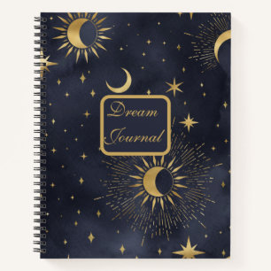 Dream Journal - Modern Celestial Sun en Moon Notitieboek