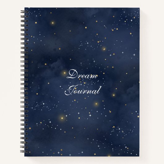Dream Journal - Modern Sterrennacht Celestial Notitieboek (Voorkant)
