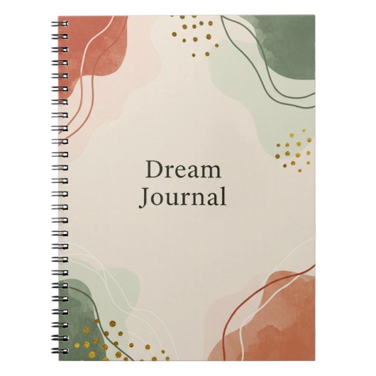 Dream Journal – Pastel Abstract Notitieboek (Voorkant)