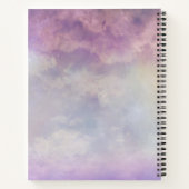 Dream Journal - Roze en Paarse Heavenly Clouds Notitieboek (Achterkant)