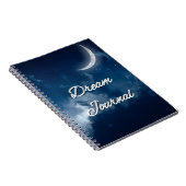 Dream Journal - Sliver Moon Night Sky Journal Notitieboek (Rechterzijde)