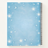 Dream Journal - Waterverf Blue en White Stars Notitieboek (Achterkant)