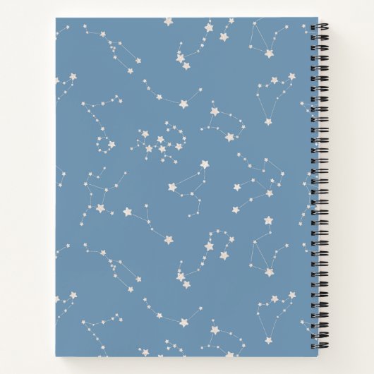 Dream Journal - Zodiac Constellation Pattern Notitieboek (Achterkant)