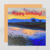 Dream-kaart ter gelegenheid van de verjaardag (Voorkant / Achterkant)