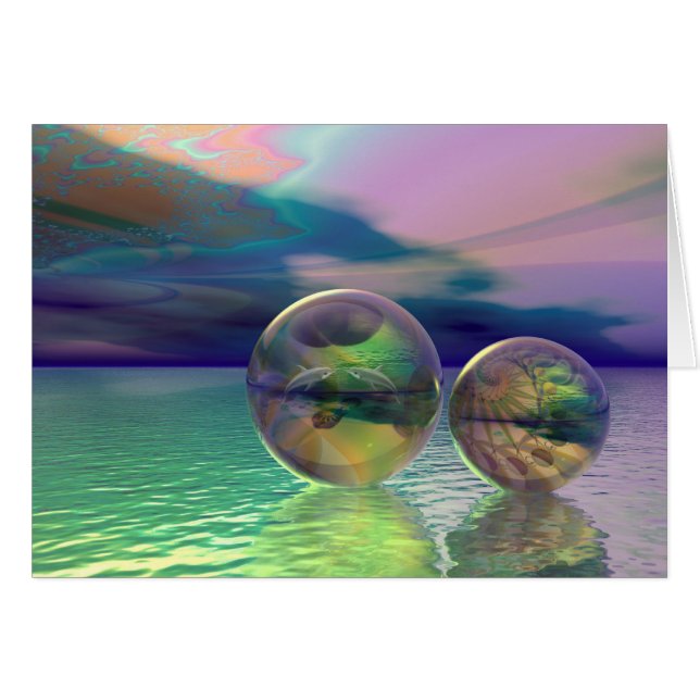 Dream-kaart voor de oceaan (Voorkant Horizontaal)