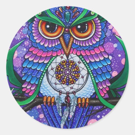 Dream Keeper Ronde Sticker (Voorkant)