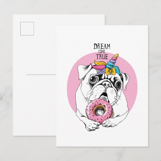 Dream Kom waar Briefkaart (Voorkant / Achterkant)