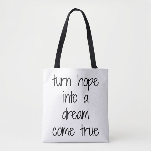 Dream Komende True Shoulder Canvas tas (Voorkant)