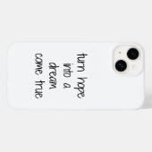 Dream komt True iPhone Case (Achterkant (horizontaal))