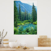 Dream Lake Alaska, Verenigde Staten & Bossen Foto Poster (Keuken)