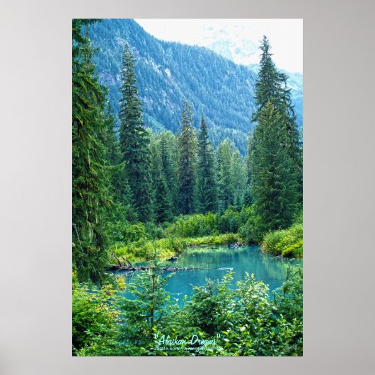 Dream Lake Alaska, Verenigde Staten & Bossen Foto Poster (Voorkant)