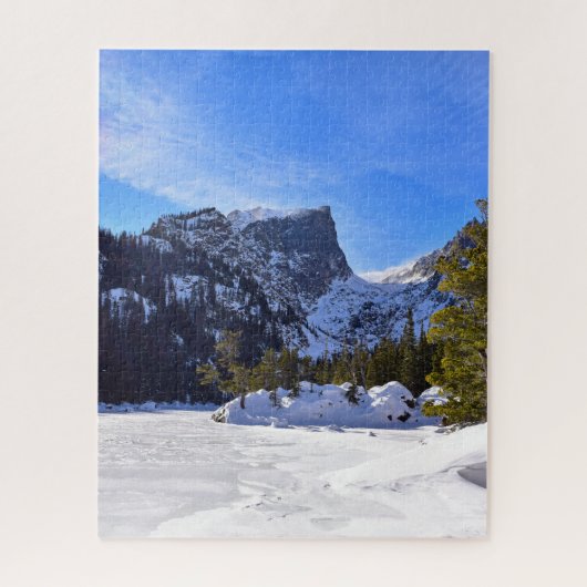 Dream Lake, bevroren - RMNP - 16x20 - 520 pcs Legpuzzel (Verticaal)