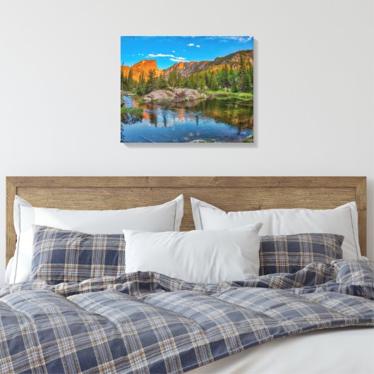 Dream Lake Landscape Canvas Afdruk (Insitu (Slaapkamer))