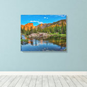 Dream Lake Landscape Canvas Afdruk (Insitu (Houten vloer))