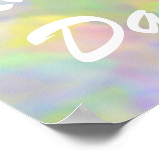 Dream Laugh Dance Pastels Poster (Hoek)