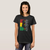 Dream Lead Fight Think Write Build Speak Educate B T-shirt (Voorkant volledig)