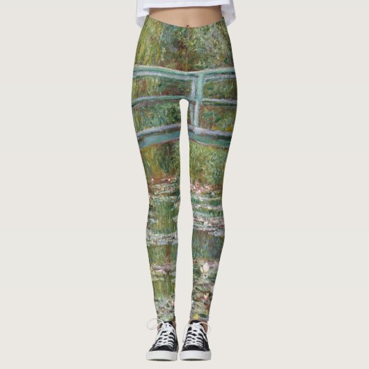 Dream Legging, Monet, Garden, klassiek schilderij Leggings (Voorkant)