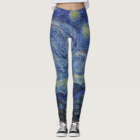 Dream Legging, Van Gogh, starry night Leggings (Voorkant)