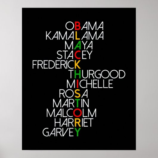 Dream like Martin Black History Poster (Voorkant)
