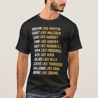 Dream like Martin -Fight like Malcolm T-shirt