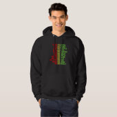 Dream Like Martin Men Women Boys Girls Black Histo Hoodie (Voorkant volledig)