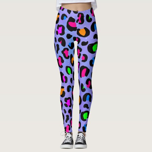 Dream Lila Leopard leggings (Voorkant)