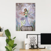Dream Lily Fairy Art Poster (Thuiskantoor)