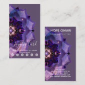 Dream Lotus Meditation Mandala Klantenkaartje (Voorkant / Achterkant)