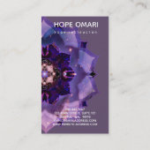 Dream Lotus Meditation Mandala Klantenkaartje (Achterkant)