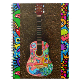 Dream Love Colorful Bright Guitar-laptop Notitieboek