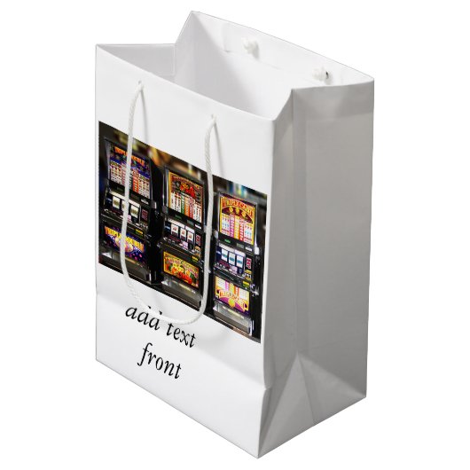 Dream Machines - Lucky Slot Machines Medium Cadeauzakje (Voorkant Gekanteld)