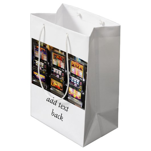 Dream Machines - Lucky Slot Machines Medium Cadeauzakje (Achterkant Gekanteld)