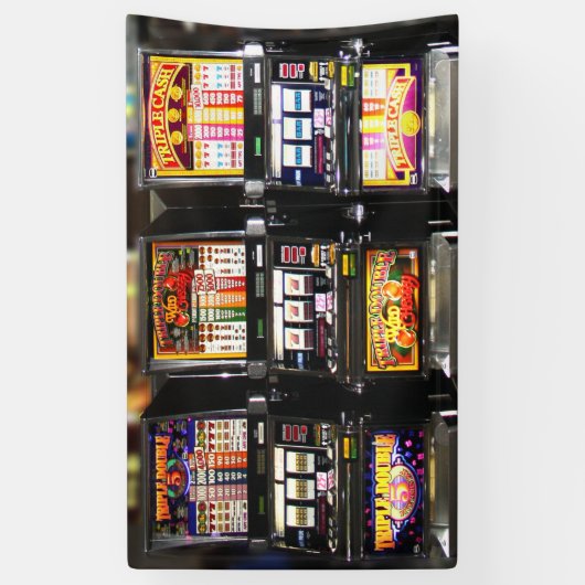 Dream Machines - Lucky Slot Machines Spandoek (Verticaal)
