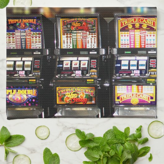 Dream Machines - Lucky Slot Machines Theedoek (Gevouwen)