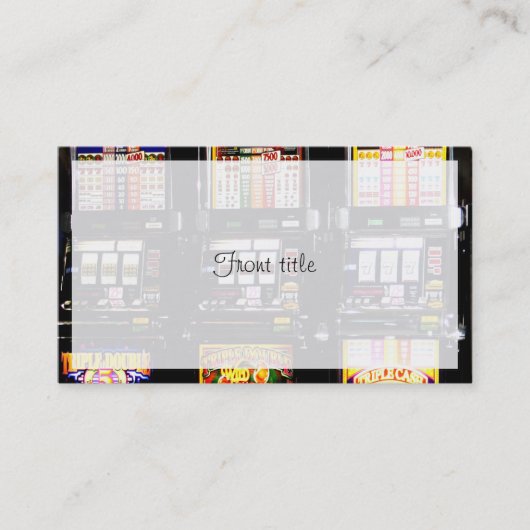 Dream Machines - Lucky Slot Machines Visitekaartje (Voorkant)