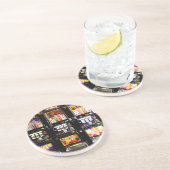 Dream Machines - Lucky Slot Machines Zandsteen Onderzetter (Zijkant)