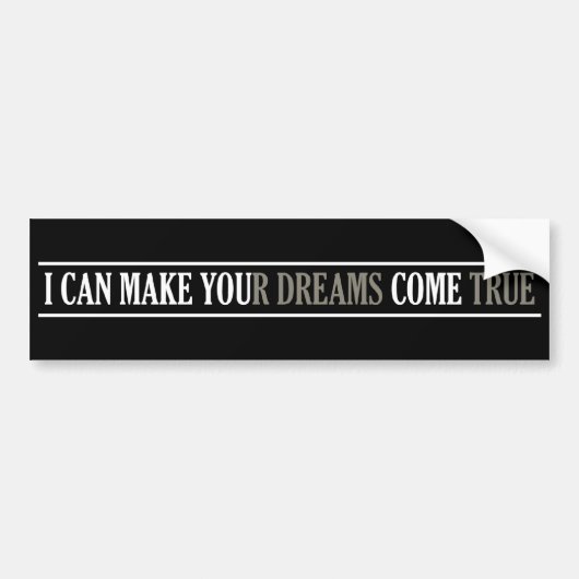 Dream Maker bumpersticker (Voorkant)