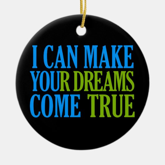 Dream Maker ornament, aanpasbaar Keramisch Ornament (Voorkant)