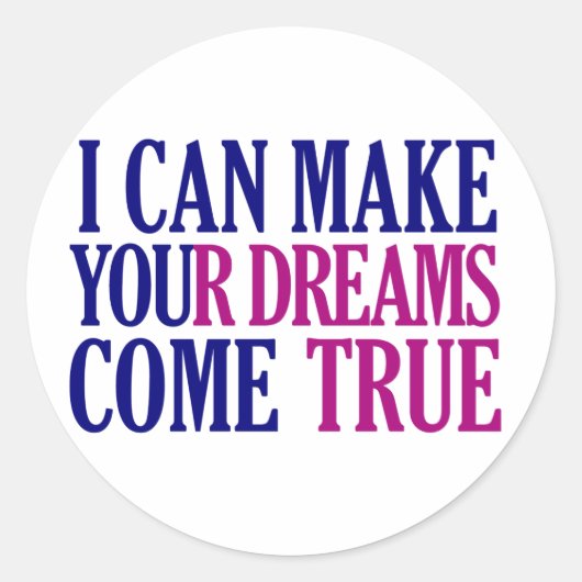 Dream Maker-stickers Ronde Sticker (Voorkant)