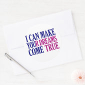 Dream Maker-stickers Ronde Sticker (Envelop)