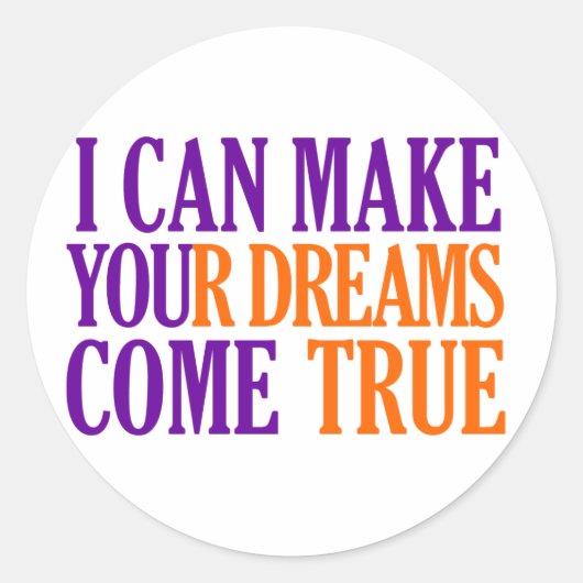Dream Maker-stickers Ronde Sticker (Voorkant)
