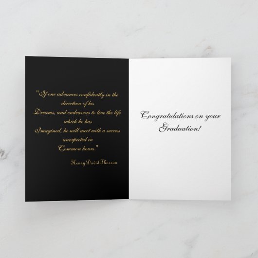 Dream Masquerade Blue Afstuderen Kaart (Binnen)